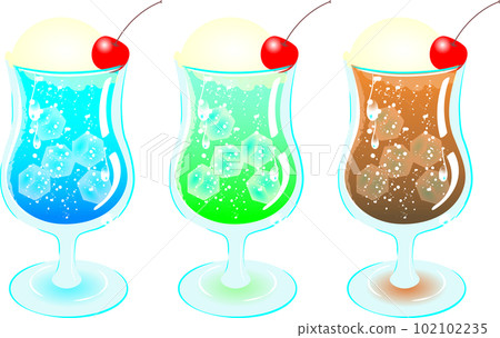 奶油蘇打瓜蘇打可樂浮法 102102235