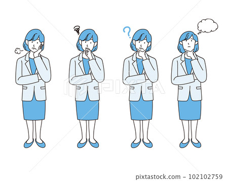 A confused woman A confused woman 102102759