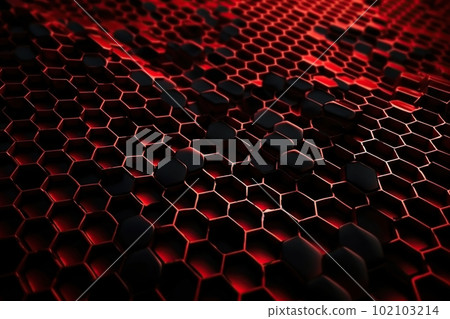 Network connection concept red honeycomb shiny background. Futuristic Abstract 3D Geometric Background Design Made with Generative Space Illustration AI Scy fi Network connection concept red honeycomb shiny background. Futuristic Abstract 3D Geometric Background Design Made with Generative Space Illustration AI Scy fi 102103214