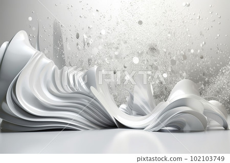 Network technology background futuristic tech white cream wave background. Low poly 3d wire made with generative AI Scy fi space illustration Network technology background futuristic tech white cream wave background. Low poly 3d wire made with generative AI Scy fi space illustration 102103749