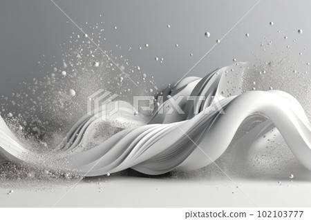 Network technology background futuristic tech white cream wave background. Low poly 3d wire made with generative AI Scy fi space illustration Network technology background futuristic tech white cream wave background. Low poly 3d wire made with generative AI Scy fi space illustration 102103777