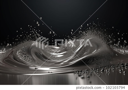 Network technology background futuristic tech silver wave background. Low poly 3d wire made with generative AI Scy fi space illustration Network technology background futuristic tech silver wave background. Low poly 3d wire made with generative AI Scy fi space illustration 102103794