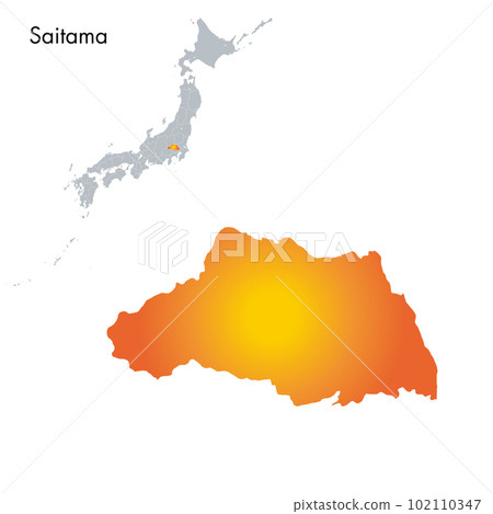 埼玉縣和日本列島地圖 102110347