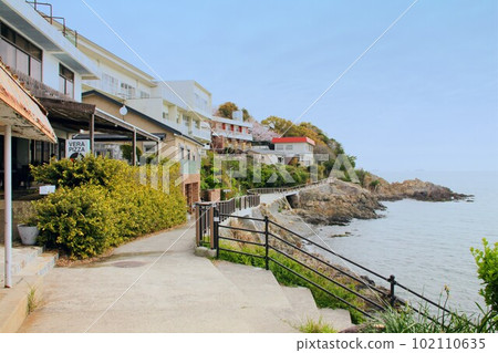 Kirakira-zaka/Taiyo no Komichi/Taioukan Mediterranean-style scenery Ako Misaki, Ako City, Hyogo Prefecture Kirakira-zaka/Taiyo no Komichi/Taioukan Mediterranean-style scenery Ako Misaki, Ako City, Hyogo Prefecture 102110635