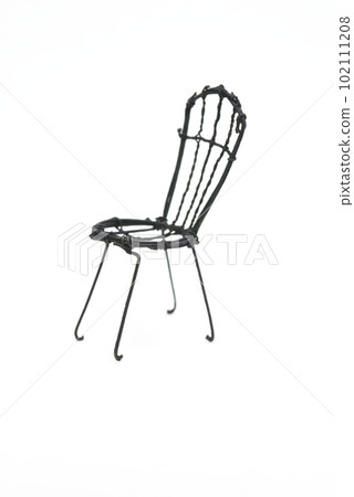 1 black chair with white background 102111208