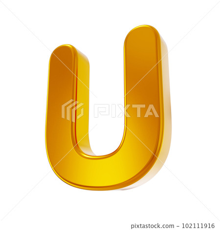 金色大寫字母 3D 字母(傾斜角) 金色大寫字母 3D 字母(傾斜角) 102111916
