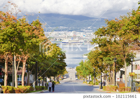 Hokkaido Hakodate, Motomachi sea and sloped streets Hokkaido Hakodate, Motomachi sea and sloped streets 102115661