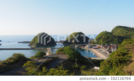 黃昏的山陰伊組港 102116769