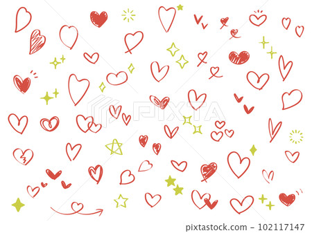 Cute hand-painted treat set (glitter/heart) red, yellow, gold Cute hand-painted treat set (glitter/heart) red, yellow, gold 102117147