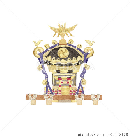Kanda Festival Japanese festival watercolor illustration Kanda Festival Japanese festival watercolor illustration 102118178