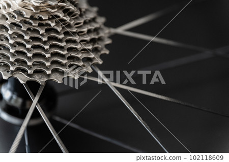 公路自行車鏈輪齒輪特寫素材 102118609