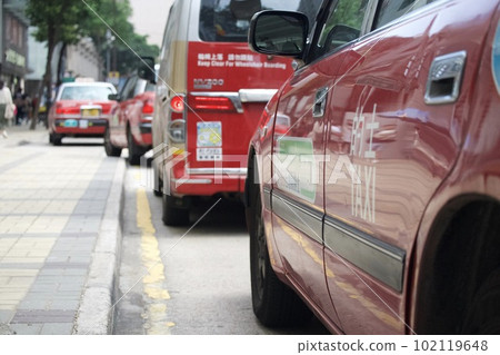 Hong Kong taxi stand Hong Kong taxi stand 102119648