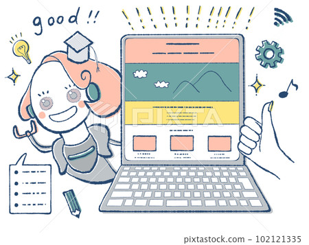 web production with chatGPT-chan (illustration) 102121335