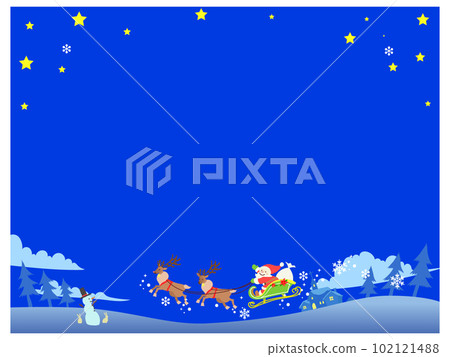 夜空和聖誕老人 102121488