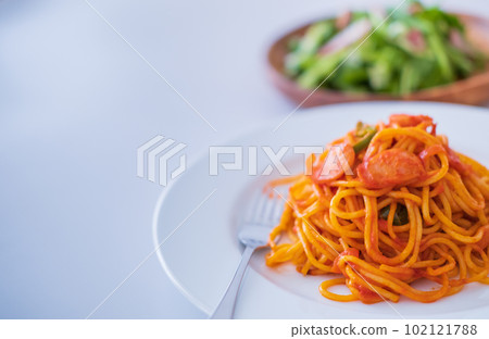 番茄意麵那不勒斯西餐廳形像素材 102121788