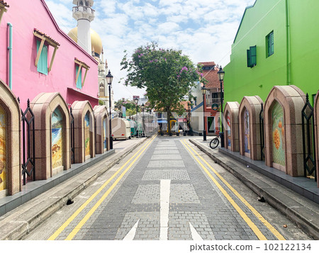 Singapore colorful cityscape 102122134
