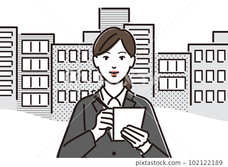 為公司研究做筆記的女商人 102122189