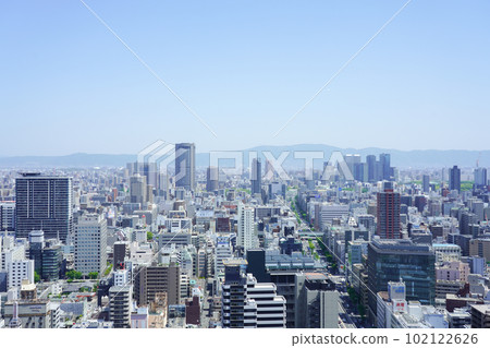 從大阪站前三號樓看到的大阪市區 從大阪站前三號樓看到的大阪市區 102122626
