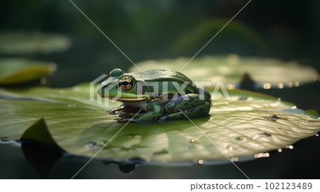 荷葉上的樹蛙:AI Works 荷葉上的樹蛙:AI Works 102123489