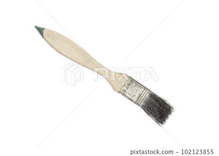 Paint brush on a white background. Clipping path 102123855