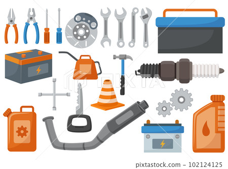 Set of repair service elements 102124125