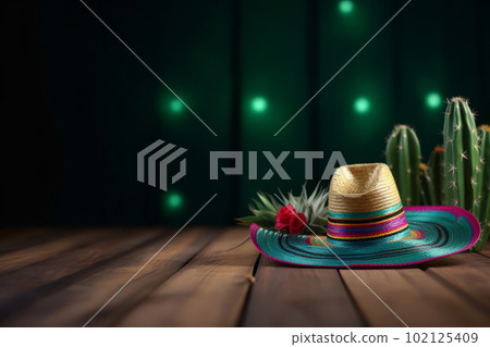 Mexican holiday background. Illustration AI Generative Mexican holiday background. Illustration AI Generative 102125409
