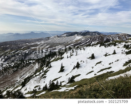 橫手山、志賀高原_澀峠_初春_殘雪_雪牆 橫手山、志賀高原_澀峠_初春_殘雪_雪牆 102125709