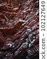 Red rocks on the coast of Adriatic sea, Montenegro 102127649