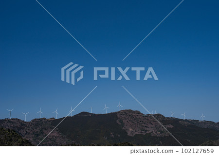 A view of windmills A view of windmills 102127659