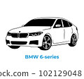 Vector silhouettes, icons of BMW brand cars 102129048
