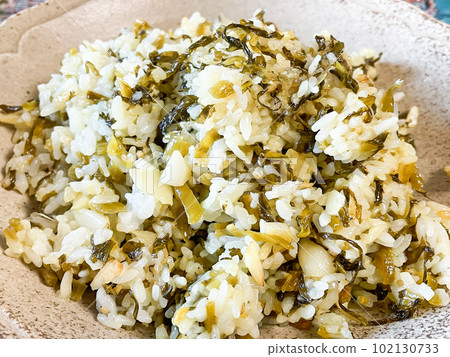 Chinese home-cooked mustard fried rice 102130733