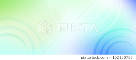 Illustration of a cool blue and green gradation background and ripples on the water surface 102130795