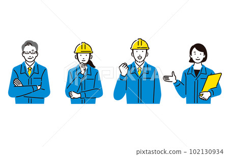 Construction industry, construction company person set 102130934