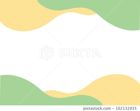 Illustration of an abstract background in which two colors of waves overlap (yellow green and yellow) Illustration of an abstract background in which two colors of waves overlap (yellow green and yellow) 102132935