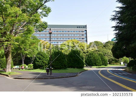 駒澤奧林匹克公園的新綠、自行車和慢跑課程以及駒澤大學 102133578