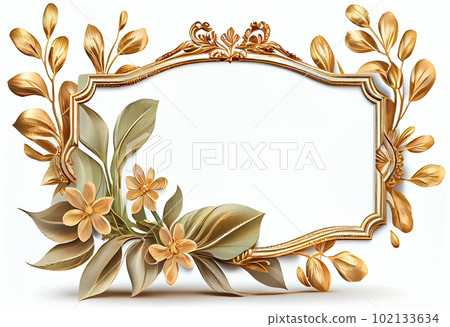 luxury floral frame luxury floral frame 102133634