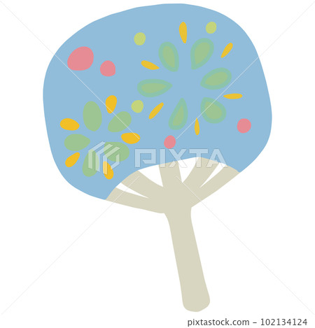 帶煙花圖案的藍色內圈插畫 帶煙花圖案的藍色內圈插畫 102134124