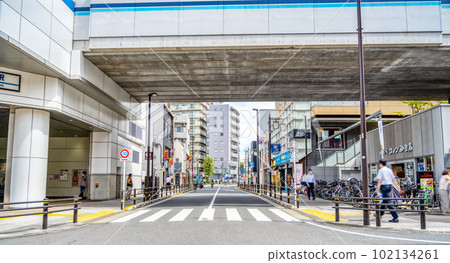 大田區、東京大森町站的都市風景 102134261