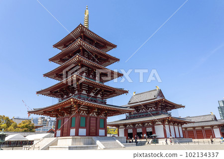 大阪四天王寺《近藤與五層塔》(2023年4月1日拍攝) 大阪四天王寺《近藤與五層塔》(2023年4月1日拍攝) 102134337