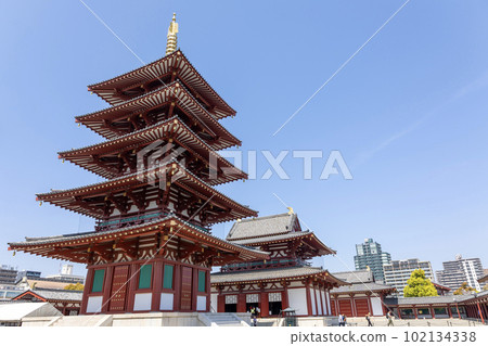 大阪四天王寺《近藤與五層塔》（2023年4月1日拍攝） 102134338