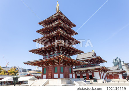 大阪四天王寺《近藤與五層塔》（2023年4月1日拍攝） 102134339