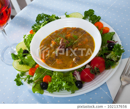 Chicken heart goulash Chicken heart goulash 102137656