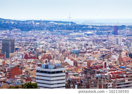 view of Barcelona from high point view of Barcelona from high point 102138593