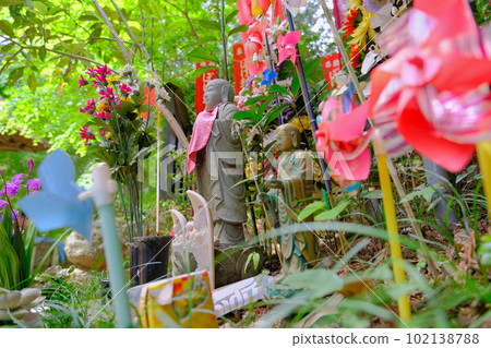Mizuko Jizo in the precincts of the temple Mizuko Jizo in the precincts of the temple 102138788