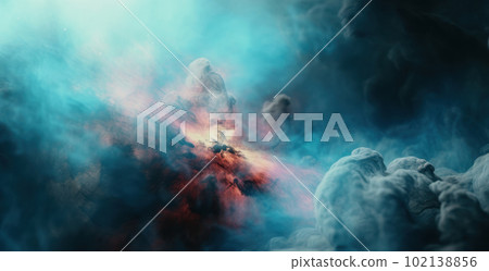 Space and glowing nebula background. Ai generated. Space and glowing nebula background. Ai generated. 102138856