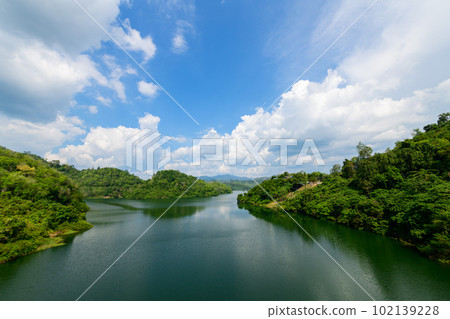 Landscape of Bang Lang Dam from view point, YALA province 102139228