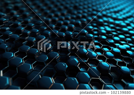 Network connection concept blue honeycomb shiny background. Futuristic Abstract 3D Geometric Background Design Made with Generative Space Illustration AI Scy fi Network connection concept blue honeycomb shiny background. Futuristic Abstract 3D Geometric Background Design Made with Generative Space Illustration AI Scy fi 102139880