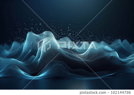 Network technology background futuristic tech blue and white wave background. Low poly 3d wire made with generative AI Scy fi space illustration Network technology background futuristic tech blue and white wave background. Low poly 3d wire made with generative AI Scy fi space illustration 102144786