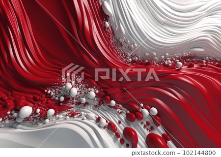 Network technology background futuristic tech red and white wave background. Low poly 3d wire made with generative AI Scy fi space illustration Network technology background futuristic tech red and white wave background. Low poly 3d wire made with generative AI Scy fi space illustration 102144800