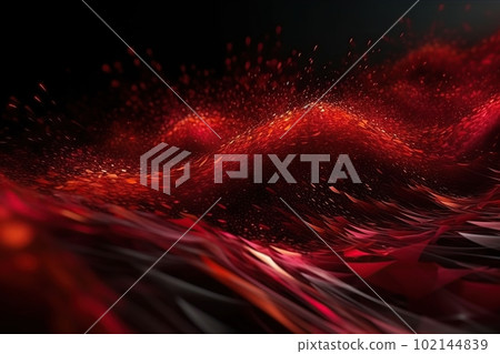 Network technology background futuristic tech red energy background. Low poly 3d wire made with generative AI Scy fi space illustration Network technology background futuristic tech red energy background. Low poly 3d wire made with generative AI Scy fi space illustration 102144839